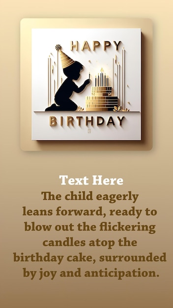 a book that says quot the childs birthday quot is going down the stairs