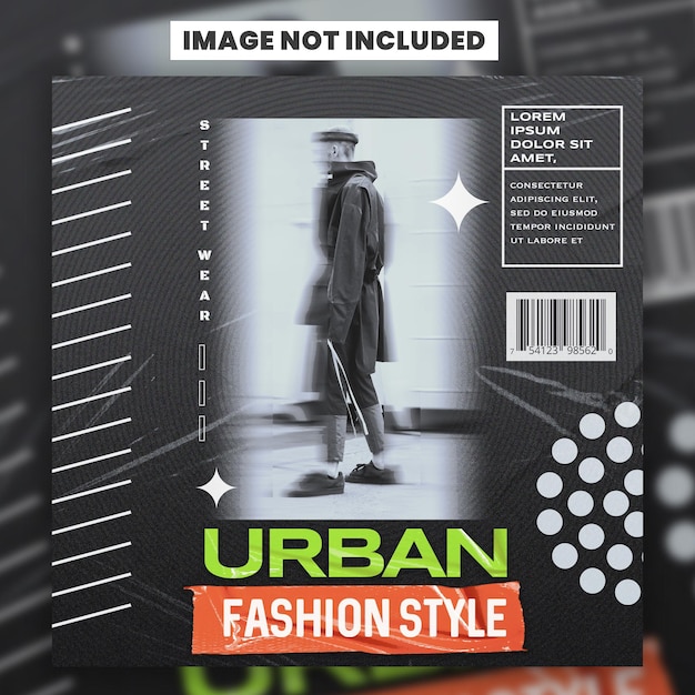 PSD a book that says urban fashion style on it