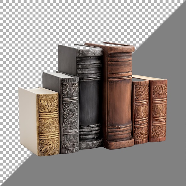 Bookends against transparent background Ai generated