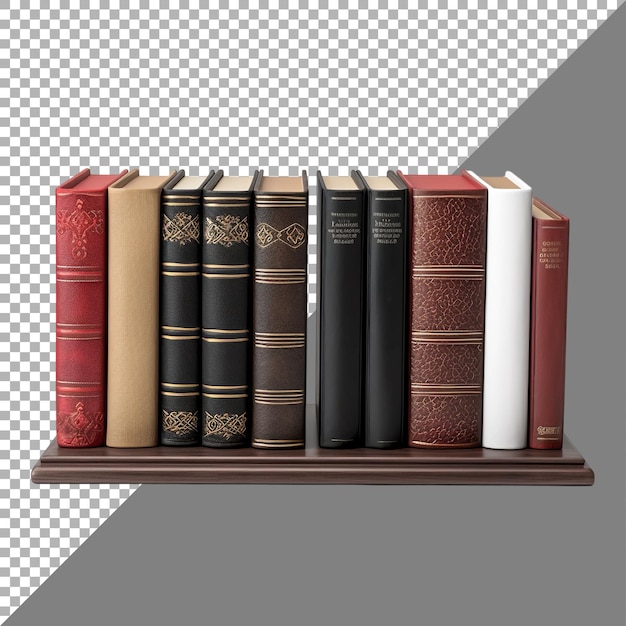 Bookends against transparent background Ai generated