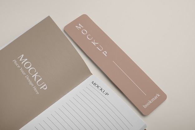 Bookmark mockup design