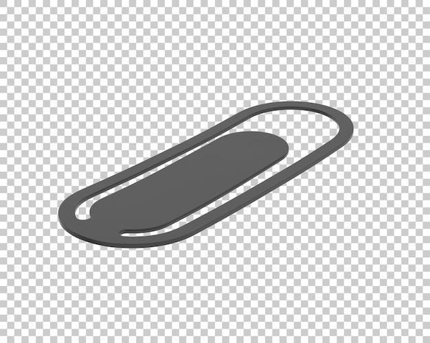 Bookmark on transparent background 3d rendering illustration