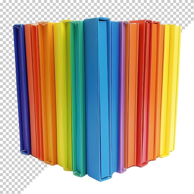 PSD books isolated on transparent background