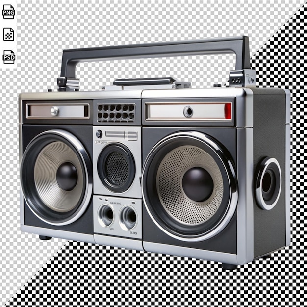 boom box on transparent background