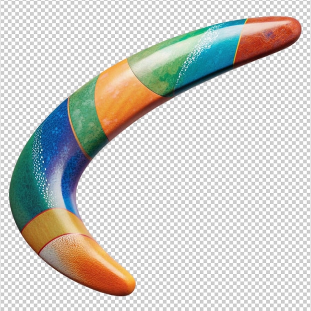 PSD boomerang on white background