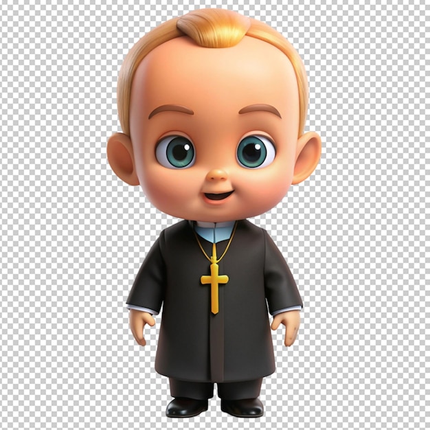 boss baby in priest vestment unique