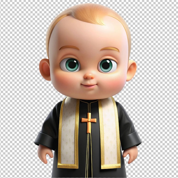 boss baby in priest vestment unique