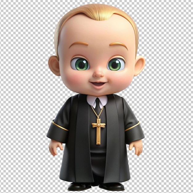 PSD boss baby in priest vestment unique