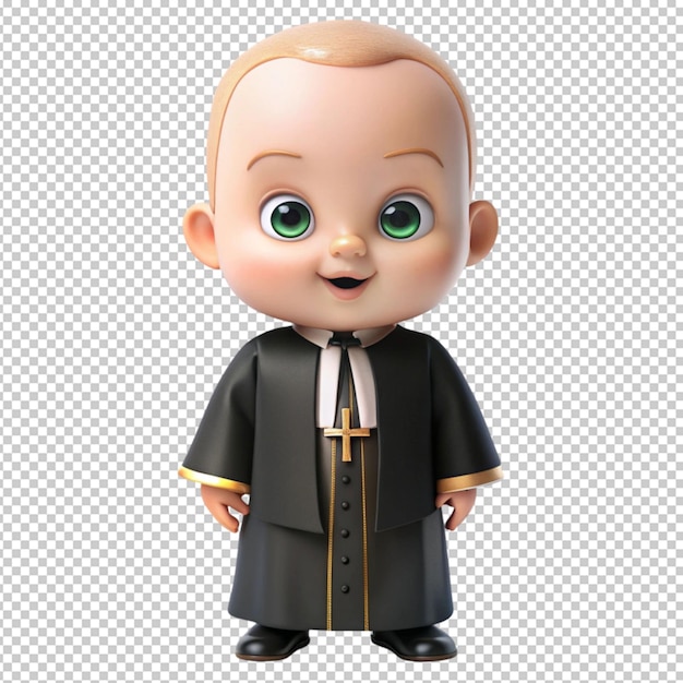 boss baby in priest vestment unique