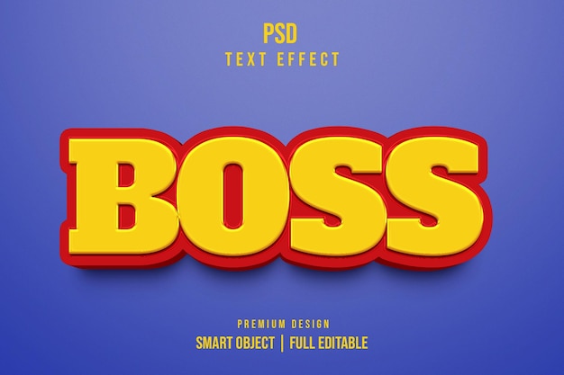 Boss Editable 3D Text Effect