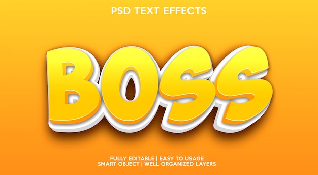 Boss Text Effect Modern 