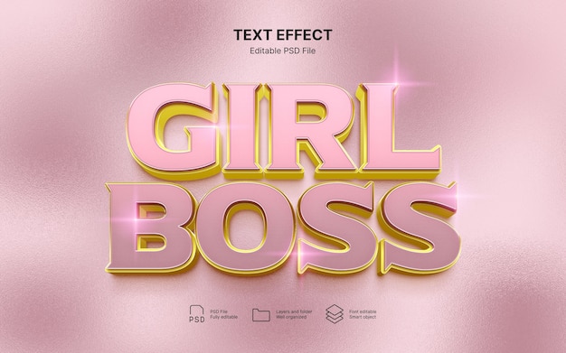 Boss  text effect