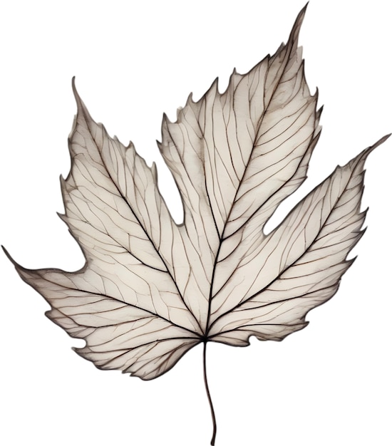 Botanical minimalist leaf Leaf Clipart