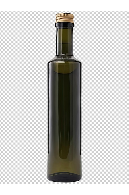 PSD a bottle of black olive oil is on a grid board