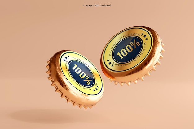 Bottle Caps Mockup