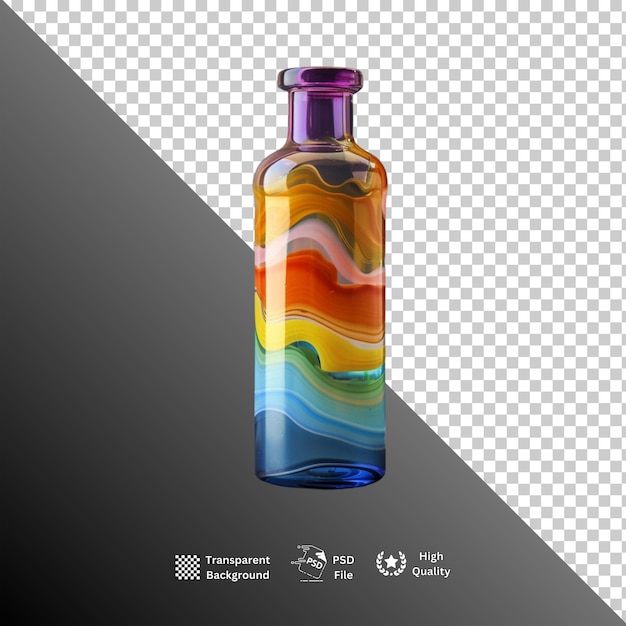 PSD bottle isolated on transparent background