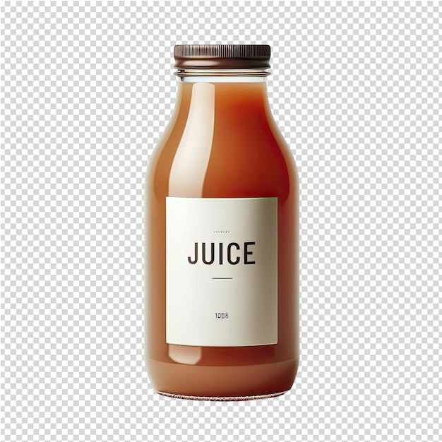 PSD a bottle of juice with a label that says juice