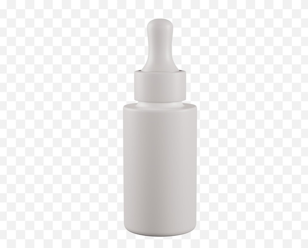 A bottle of liquid with a white cap on the top.