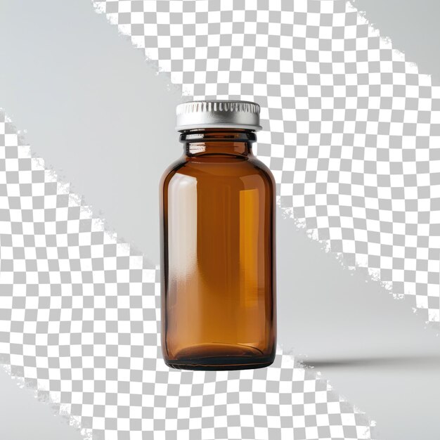 PSD a bottle of medicine with a white background with a white background