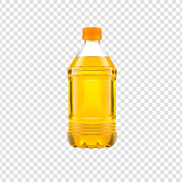 PSD a bottle of oil liquid on a transparent background