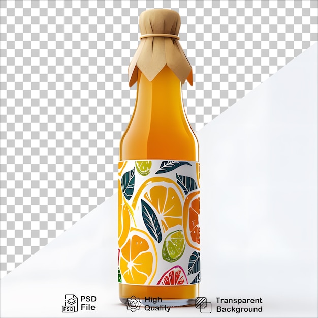 PSD a bottle of orange juice with a label that says quot natural orange juice quot