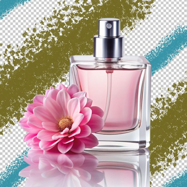 PSD bottle of perfume women s eau de perfume on transparent background