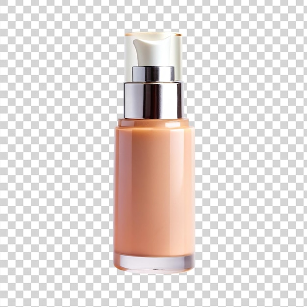 PSD bottle plastic no text for makeup isolated on transparent background