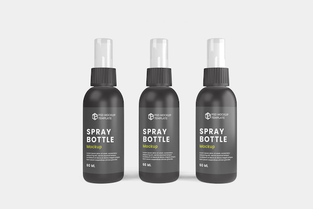 PSD a bottle of spray bottle mockup