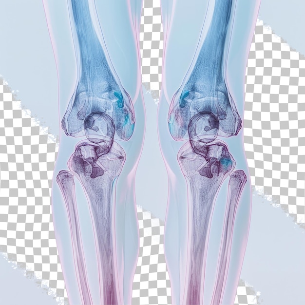 PSD the bottom of a leg that is blue and pink