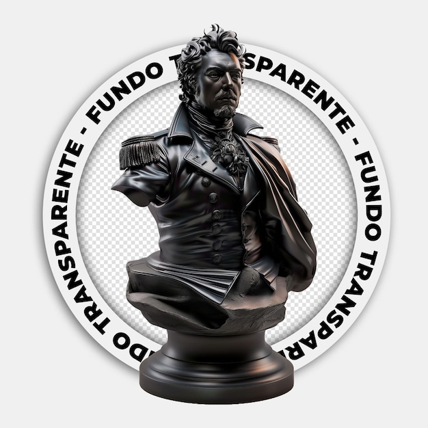 Bottomless image of the Statue of Tiradentes editable PSD