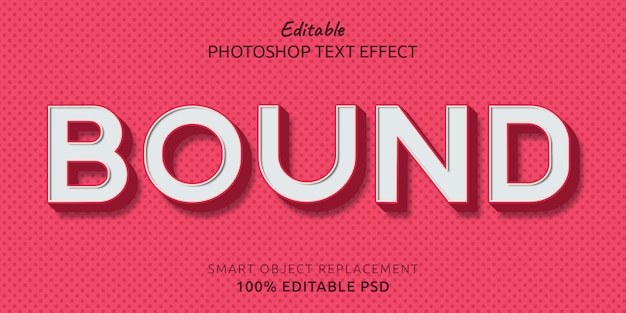 Bound Editable Psd Text Style Effect