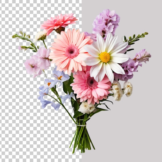 bouquet of flower on a transparent background