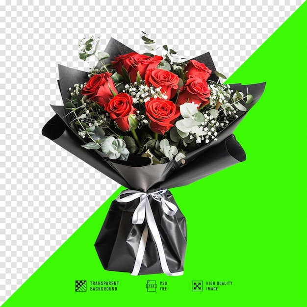 PSD bouquet image without background hd quality