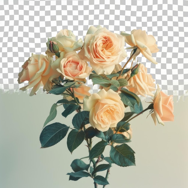 a bouquet of roses with a diamond pattern on the background