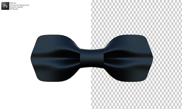 Bow tie 3D design isolated on white