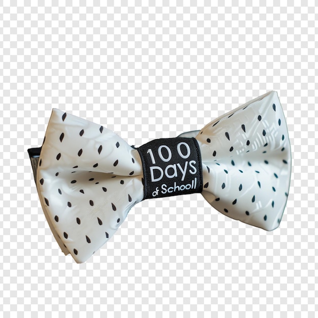 PSD a bow tie with the words 10 days on it