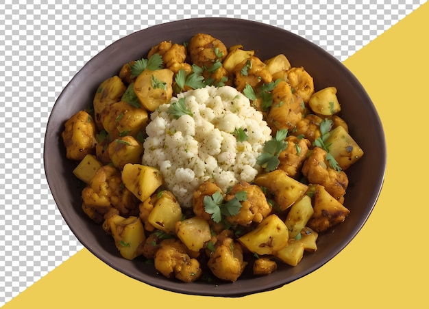 PSD bowl of aloo gobi