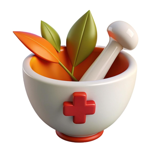 PSD a bowl of carrots and a red cross on the side of it