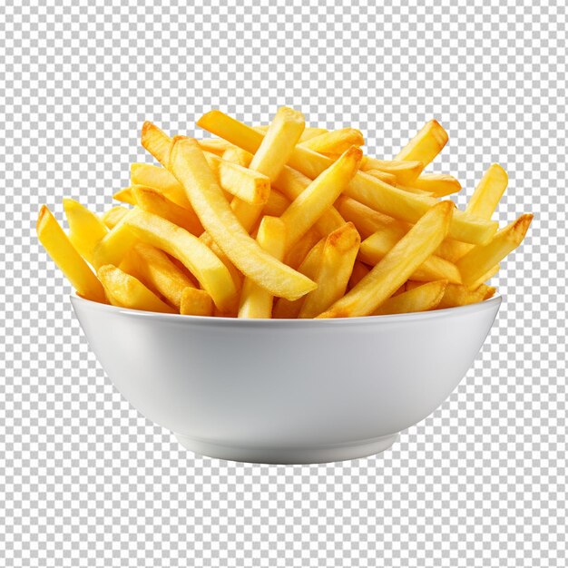 bowl of chips isolated on transparent background