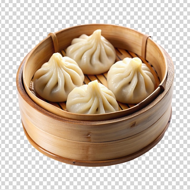 A bowl of dumplings on transparent background