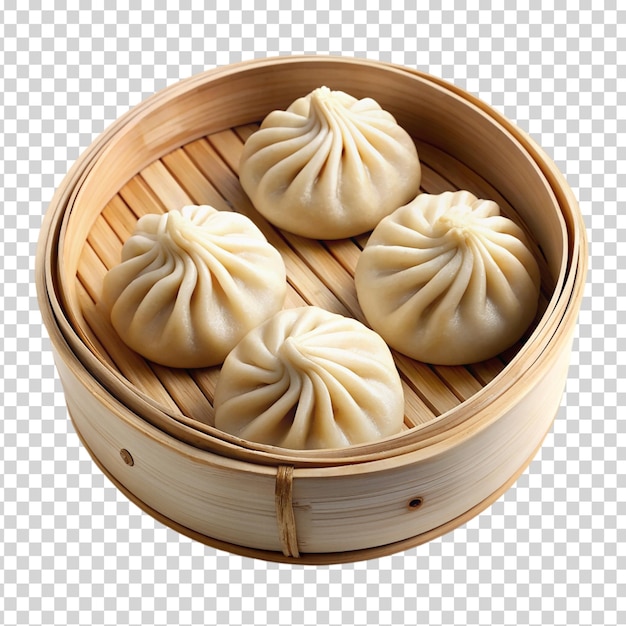 A bowl of dumplings on transparent background