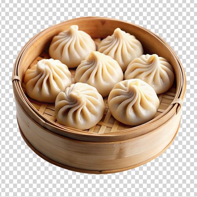 A bowl of dumplings on transparent background