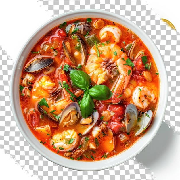 a bowl of food that has shrimp shrimp and peppers