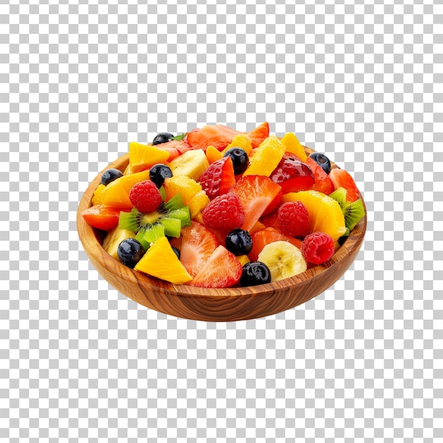 PSD a bowl of fruit with a fruit bowl on a checkered background