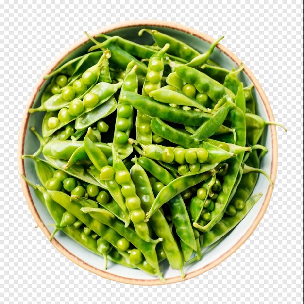 PSD a bowl of green beans with a brown rim