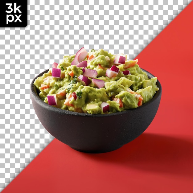 a bowl of guacamole with guacamole and guacamole