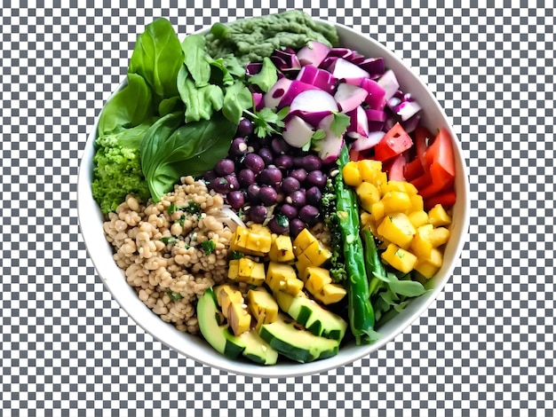 a bowl of mixed vegetables including avocado avocado and avocado