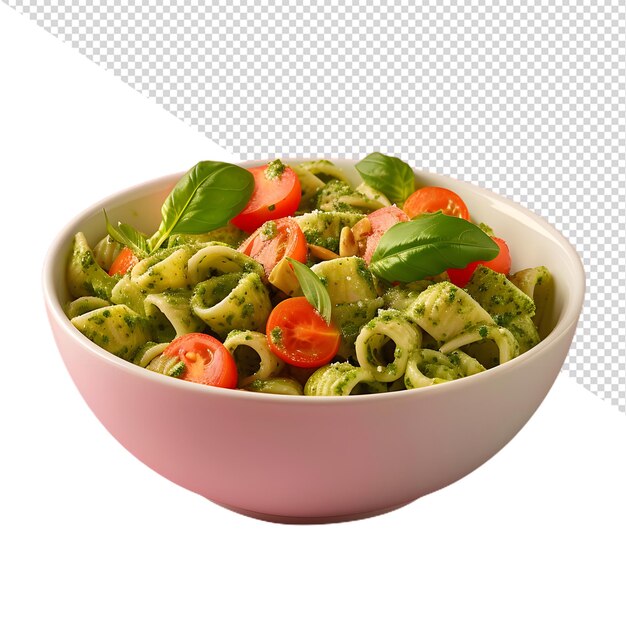 a bowl of pasta with vegetables and meat