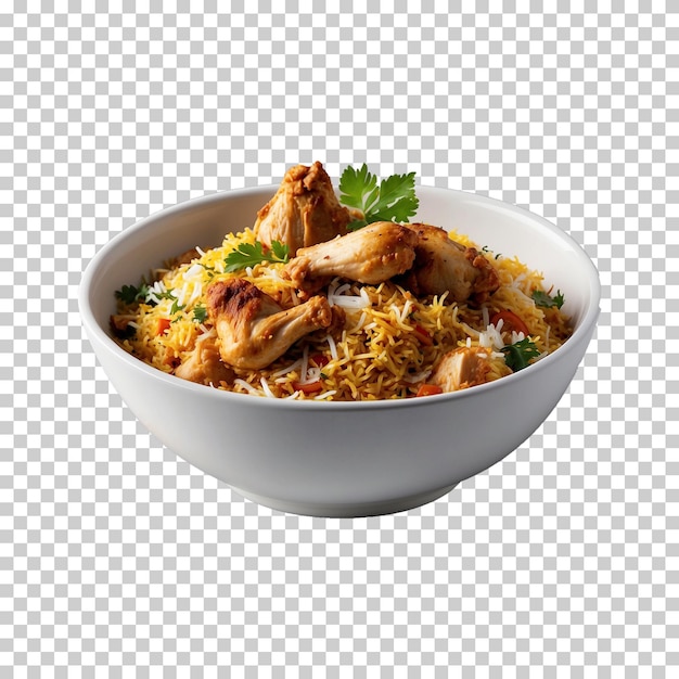 a bowl of rice with rice and meat on it