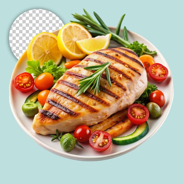 A bowl of rice with a salad and a salad on transparent background